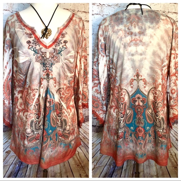 Boho tunic top